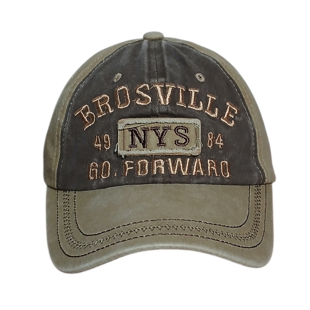 Brosville  49  N Y S  84 Go Forward  Denim Distressed Strapback Yellow